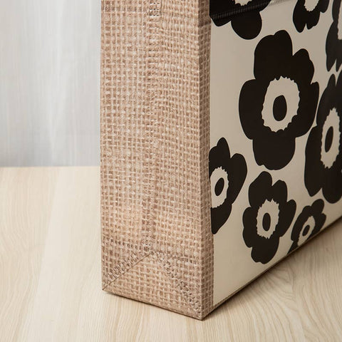 Classic Black Flower Non-woven Gift Bag