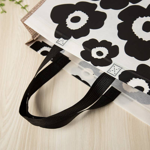 Classic Black Flower Non-woven Gift Bag