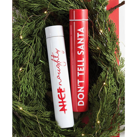 Slim Flask Bottle - Don't Tell Santa